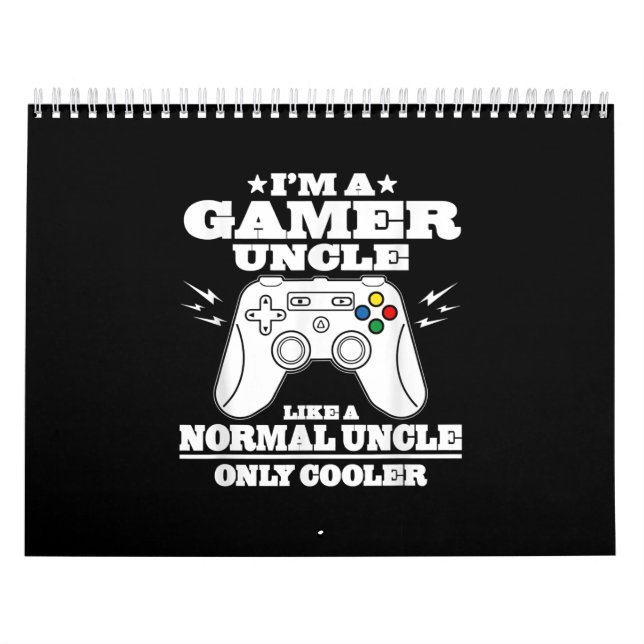 Mens Gamer Onkel wie ein normaler Vater Funny Vath Kalender (Titelbild)