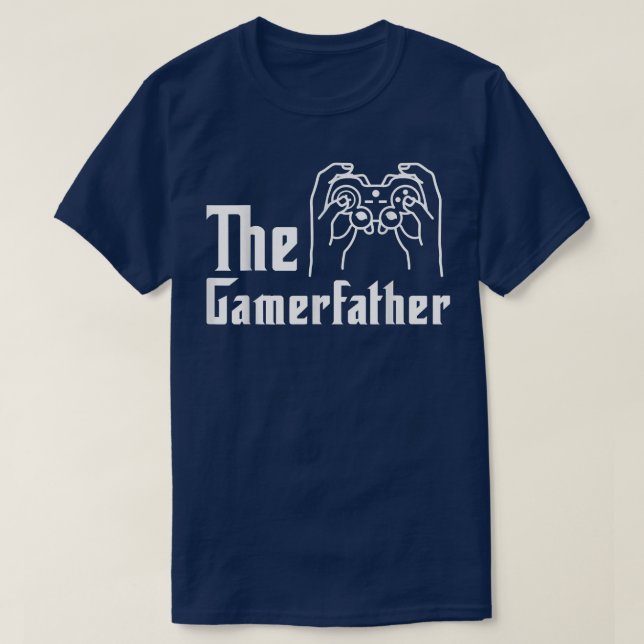 Mens Gamer Vater Video Game Player Computer Games  T-Shirt (Design vorne)