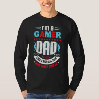 Mens Gamer Vater wie ein normaler Vater-Videospiel T-Shirt