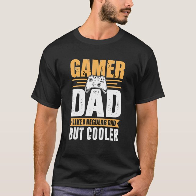 Mens Gamer Vater wie ein regelmäßiger Vater, aber  T-Shirt (Vorderseite)