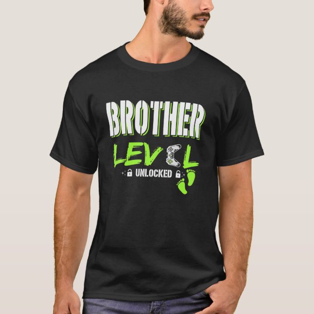 Mens Gaming Brother Level Unlock Gamer Leveled U T-Shirt (Vorderseite)