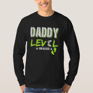 Mens Gaming Daddy Level Unlocks Gamer erhöht T-Shirt