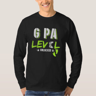 Mens Gaming G Pa Level Unlocks Gamer erhöht F T-Shirt