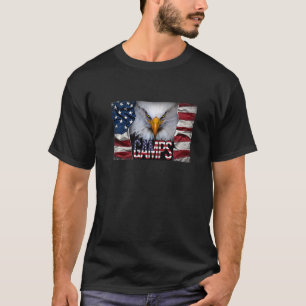 Mens Gamps Eagle American Flag Usa Patriotic 4. O T-Shirt