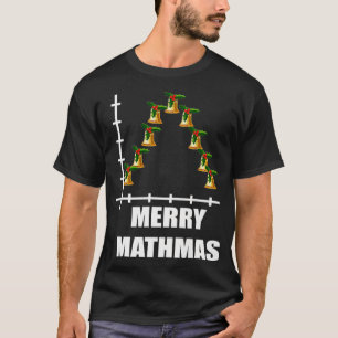 Mens Gaussian Christmas Bell Curve Mathematik Stat T-Shirt
