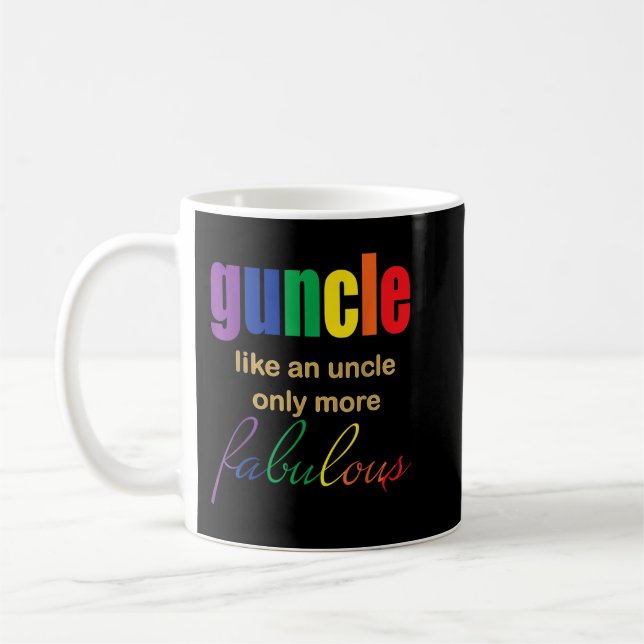 Mens Gay Onkel (Guncle) Fabelhafter Kaffeetasse (Links)