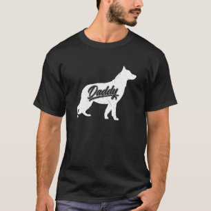 Mens German Shepherd Daddy Papa Väter T-Shirt