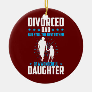 Mens geschiedener Vater, aber immer noch der beste Keramik Ornament