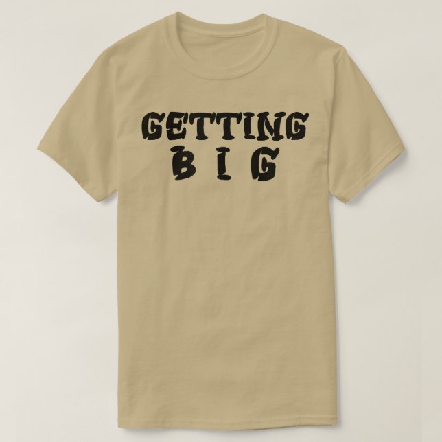 Mens GETROFFENE GROSSE GYM Fitness Workout Bodybui T-Shirt (Design vorne)