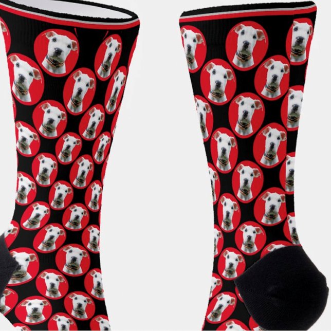 Mens Gift Vathers Day Personalisiert Hund Foto Ges Socken (Von Creator hochgeladen)