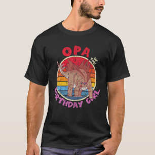 Mens Girl Birthday I Opa I Stegosaurus I Family Ma T-Shirt