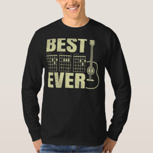 Mens Gitarrist Vater Bester Vater je Vater Chord G T-Shirt