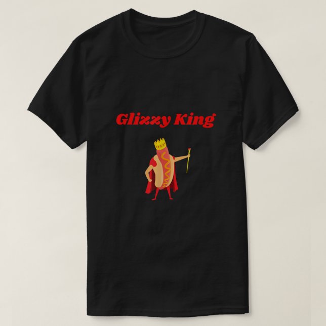 Mens Glizzy King Hot Dog T-Shirt (Design vorne)