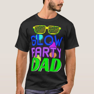 Mens Glow Party Vater Bday Party Geburtstag Vater T-Shirt