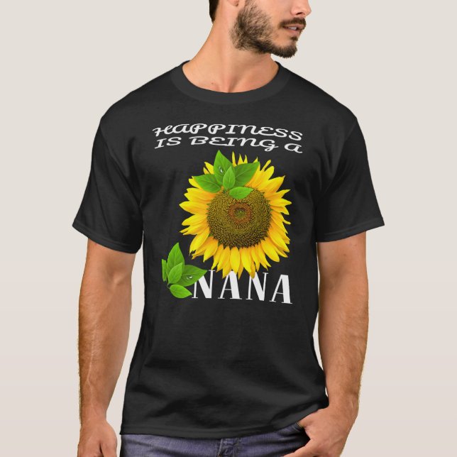 Mens Glück ist eine Nana-Sonnenblume, die Lover is T-Shirt (Vorderseite)