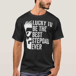 Mens glücklich, der beste Stepdad aller Zeiten zu T-Shirt