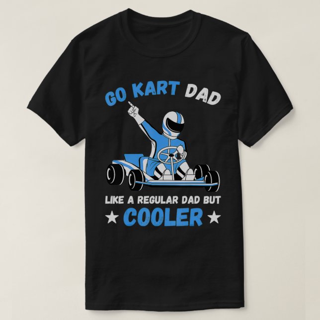 Mens Go Kart Vater Go Kart Racing T-Shirt (Design vorne)