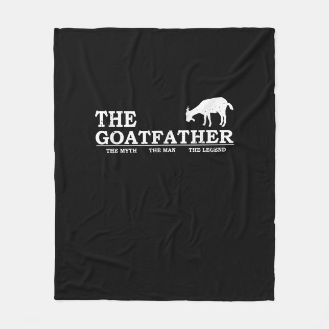 Mens Goat Far Pet Lover Fars Day Fleecedecke (Vorderseite)