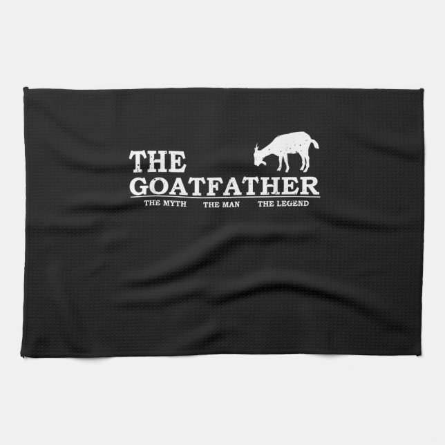 Mens Goat Far Pet Lover Fars Day Geschirrtuch (Horizontal)