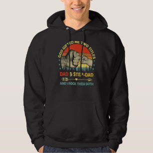 Mens God Ed Me Two Titles Vater Step Vater und ich Hoodie