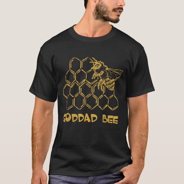 Mens Goddad Bee Bee Beekeeper Bee Goddad T-Shirt (Vorderseite)
