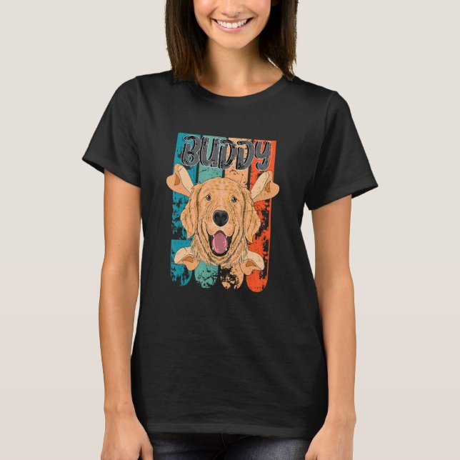 Mens Golden Retriever Mans Best Friends I Retro Do T-Shirt (Vorderseite)