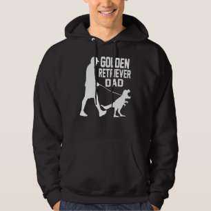 Mens Golden Retriever Vater Trex Mens Golden Retri Hoodie