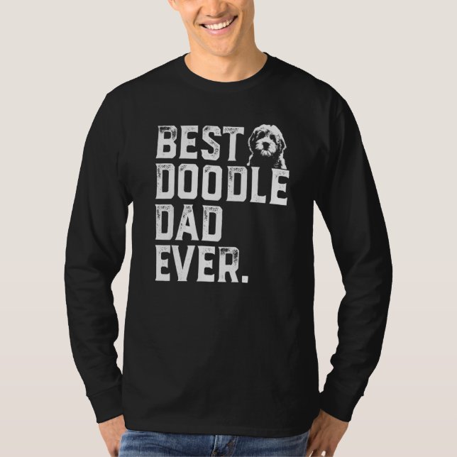 Mens Goldendoodle Vater Bester Doodle Vater je T-Shirt (Vorderseite)