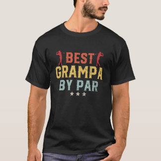 Mens Golf Best Grampa von Par Daddy Golfer Vater T-Shirt