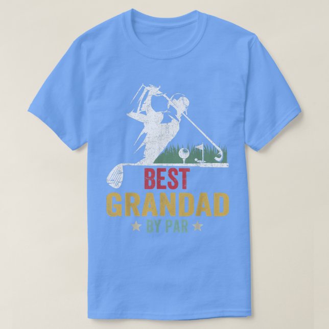 Mens Golf Best Grandad von Par Daddy Golfer Father T-Shirt (Design vorne)