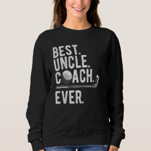 Mens Golf Best Oncle Coach Ever Golfer Vater Daddy Sweatshirt