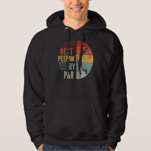 Mens Golf Best Peepaw by Par Grandpa Golfer Vater Hoodie