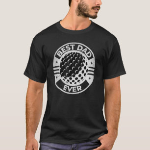 Mens Golf Bester Vater je von Tochter Sohn Ehefrau T-Shirt
