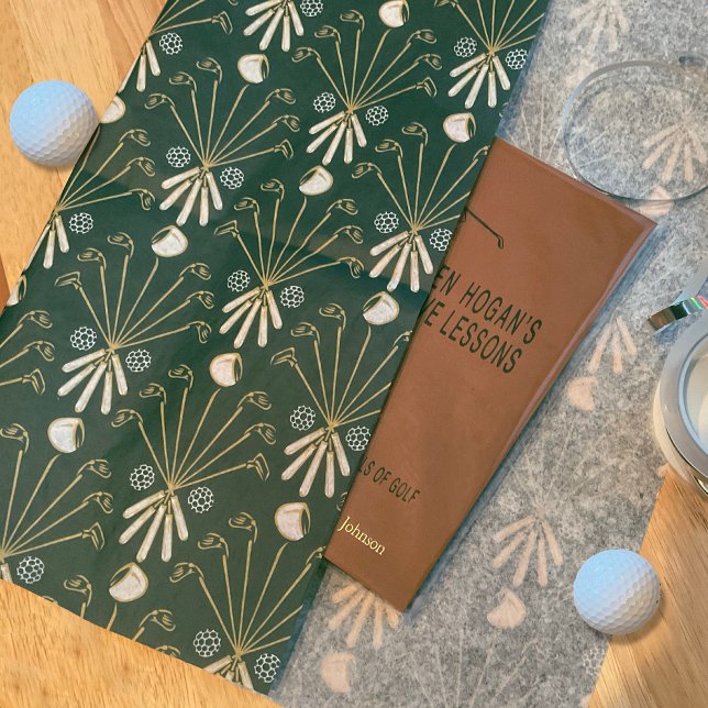 Mens Golf Clubs & Balls - Geschenk Seidenpapier (Von Creator hochgeladen)