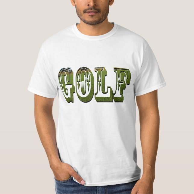 Mens Golf Dimensional Green Logo Tshirt, T-Shirt (Vorderseite)