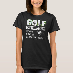 Mens Golf Instruction Swing Sweet suchen nach dem T-Shirt