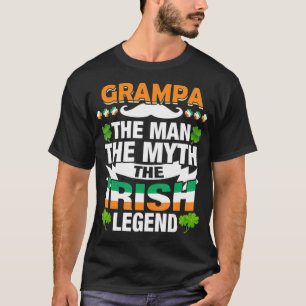 Mens Grampa Der Mann der Mythos Der irische Patric T-Shirt