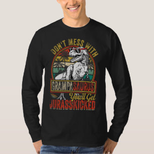 Mens Grampa Rex Saurus Weihnachtsfest des Vaters T-Shirt