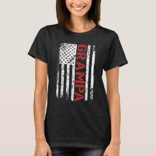 Mens Grampa Vintage US-amerikanische Flagge für Va T-Shirt
