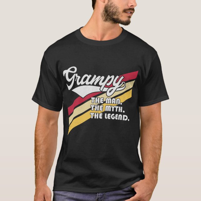 Mens Grampy den Mann, den Mythos, den Vater der Le T-Shirt (Vorderseite)