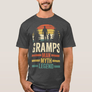 Mens Grandad Grandfather Gramps Man Myth Legend Fa T-Shirt
