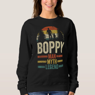 Mens Grandad Großvater Boppy Man Myth Legend Fat Sweatshirt