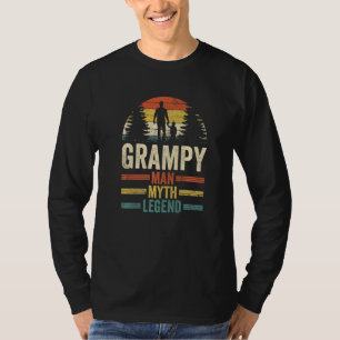 Mens Grandad Großvater Grampy Man Myth Legend Fa T-Shirt
