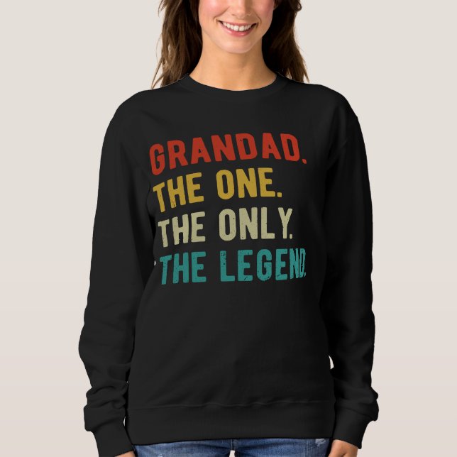 Mens Grandad One Leend Vatertag Großad Sweatshirt (Vorderseite)