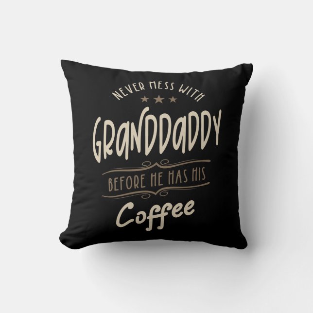 Mens Granddaddy Coffee Grandpa-Geschenk Kissen (Vorderseite)