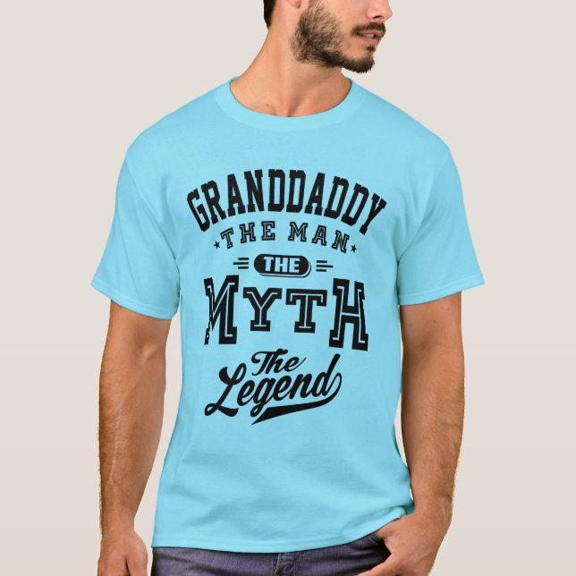 Mens Granddaddy The Man Myth Legende Opa T-Shirt (Vorderseite)