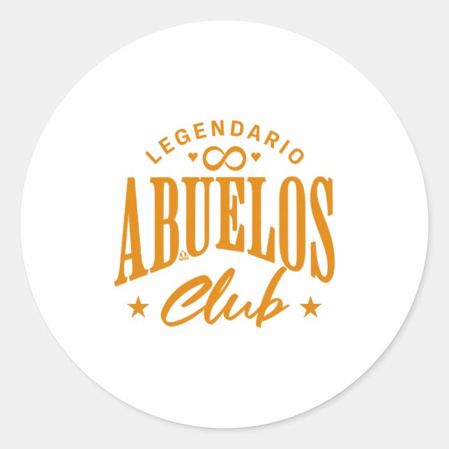 Mens Grandfathers' Pride - Club Legendario De Los  Runder Aufkleber (Vorderseite)