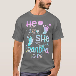 Mens Grandpa Baby Gender Reveal He or She Grandpa T-Shirt