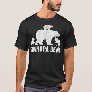 Mens Grandpa Bären Vatertag Shirt, Funny Three C T-Shirt