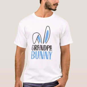 Mens Grandpa Bunny Costume Funny Family Match E T-Shirt